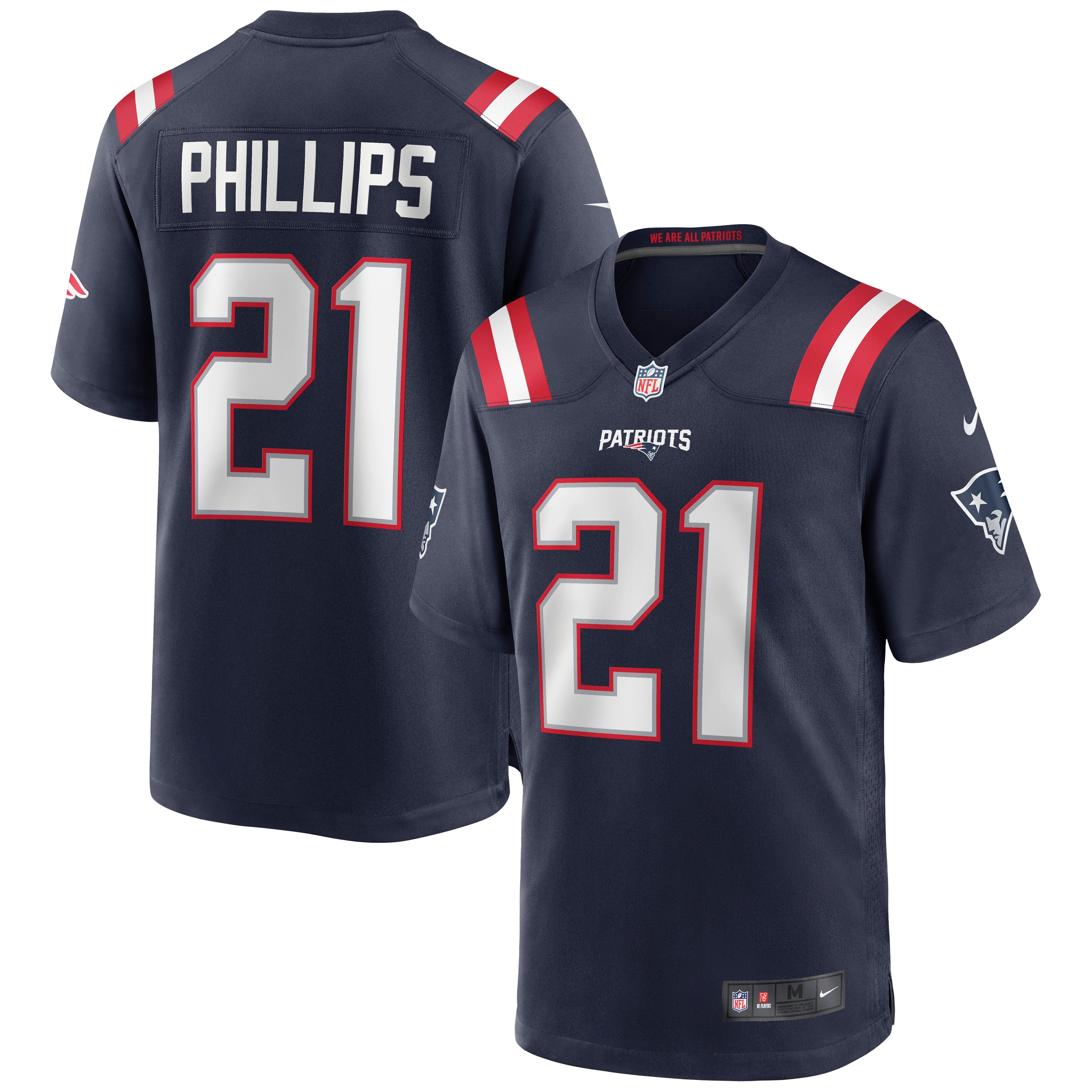Nike New England Patriots No21 Adrian Phillips Olive/USA Flag Men's Stitched NFL Limited 2017 Salute To Service Jersey